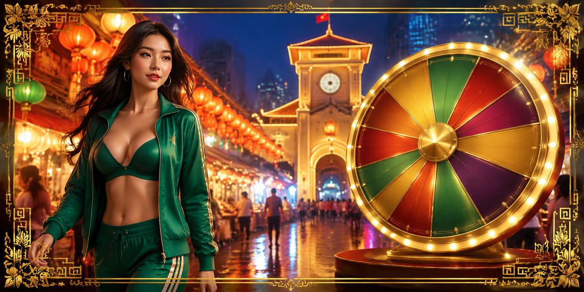 Người chơi tham gia chương trình rút thăm may mắn tại chợ đêm TP.HCM